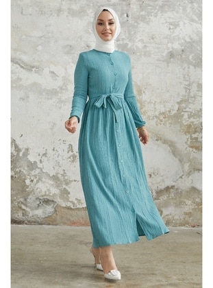 Mint Green - Unlined - Modest Dress - InStyle