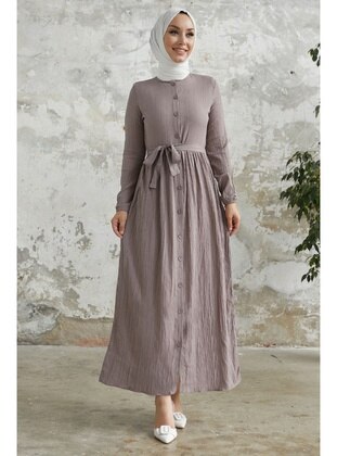 Milky Brown - Modest Dress - InStyle