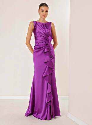 Purple - Evening Dresses - By Saygı