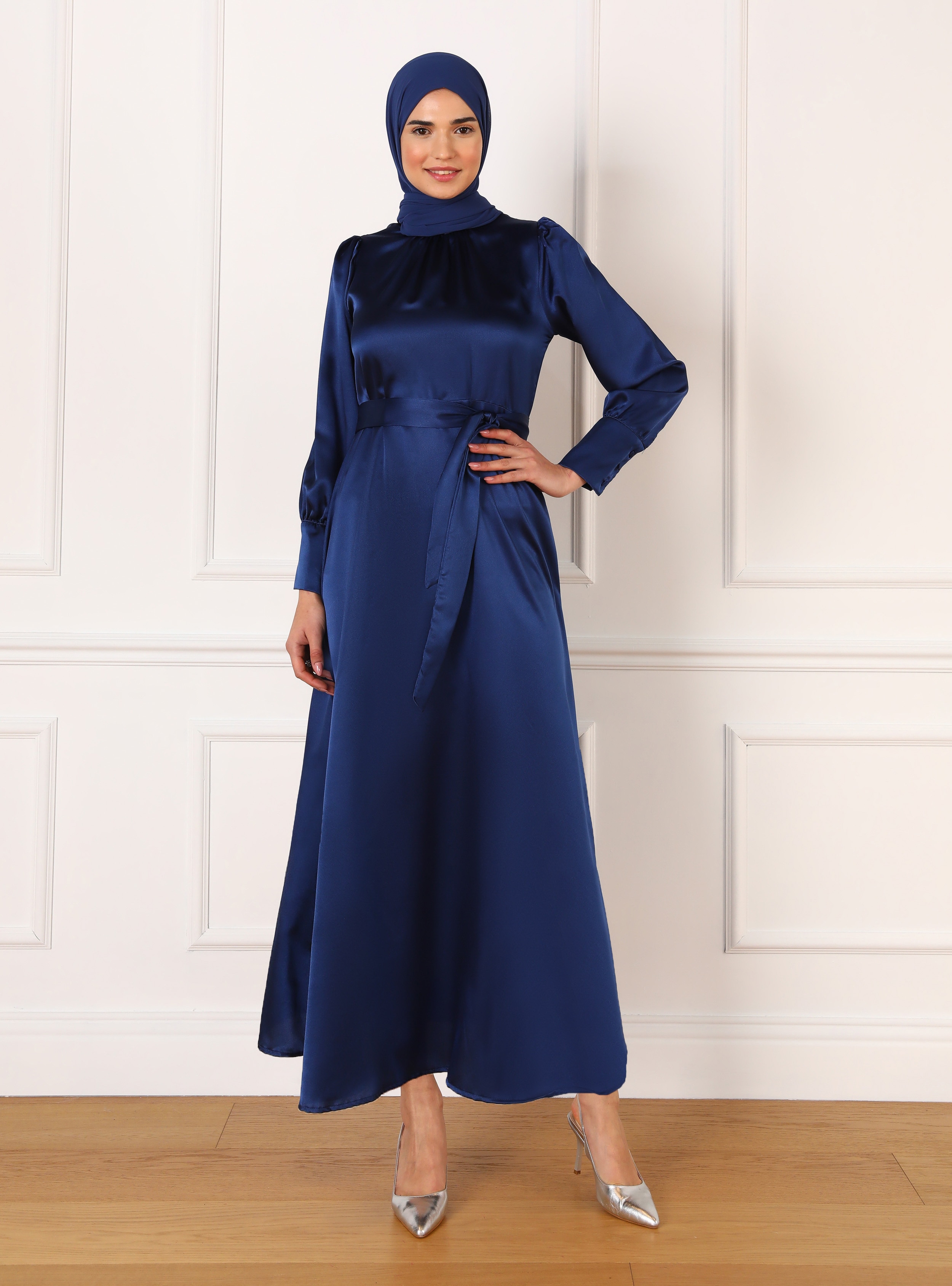 Navy Blue - Modest Dress