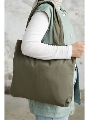 Khaki - Shoulder Bags - InStyle