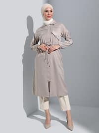 Stone Color - Trench Coat