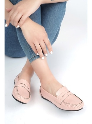 Powder Pink - Flat - Flat Shoes - Aska Shoes