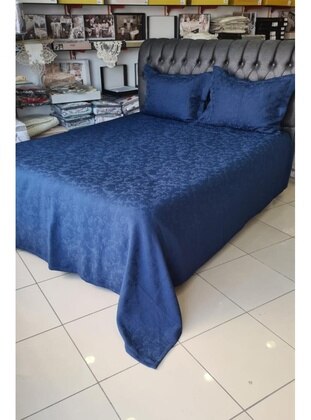 Navy Blue - Bed Spread - Dowry World