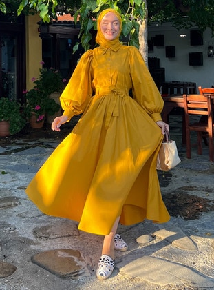 Mustard - Skirt - Ceylan Otantik