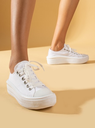 White - Sports Shoes - Pembe Potin