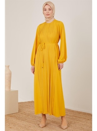 Gold color - Modest Dress - Armine