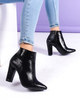 Black Patent Leather - Black - Boot - Boots - Shoescloud
