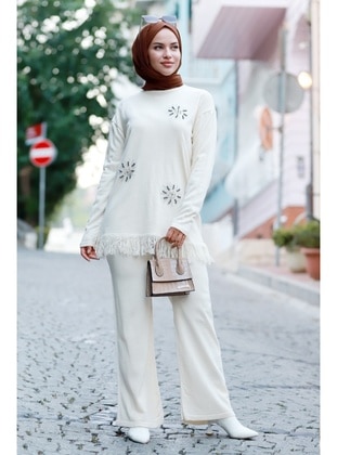 White - Knit Suits - Bestenur
