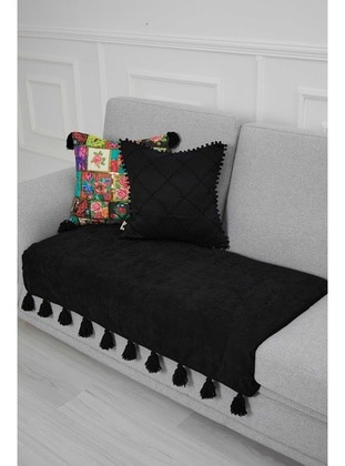 Black - Sofa Throws - Aisha`s Design