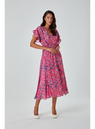 Fuchsia - Modest Dress - MIZALLE