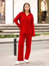 Red - Knit Suits