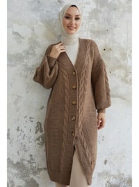 Brown - Knit Cardigan