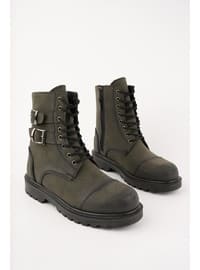 Black - Waterproof - Boots - MUGGO AYAKKABI