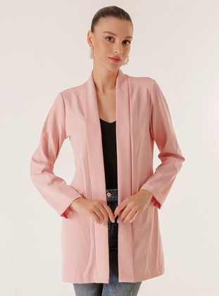 Powder Pink - Shawl Collar - Jacket - By Saygı