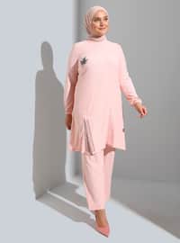 Powder Pink - Plus Size Suit