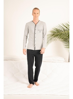Grey - Men`s Pyjama Sets - Estiva