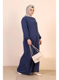 Indigo - Unlined - Plus Size Abaya