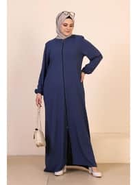 Indigo - Unlined - Plus Size Abaya