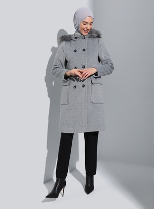 Light Gray - Coat - Concept By Olcay