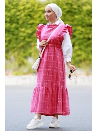 Pink - Modest Dress - Bestenur