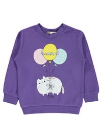 Purple - Girls` Sweatshirt