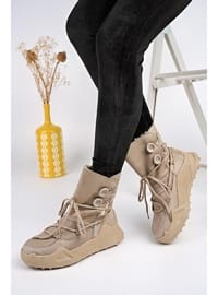 Beige - Kids Booties