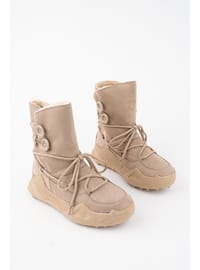 Beige - Kids Booties