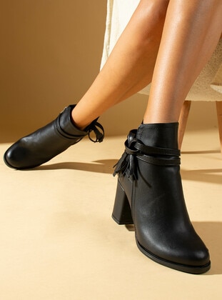 Black - Boots - Pembe Potin