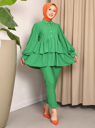 Green - Suit - Nergis Neva