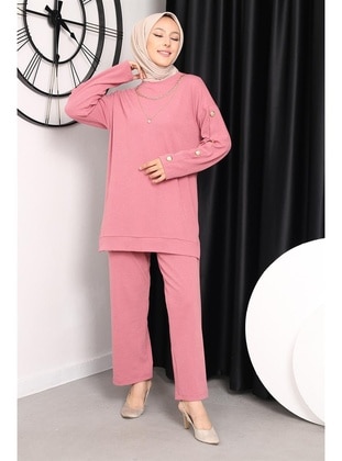 Powder Pink - Unlined - Suit - İmaj Butik