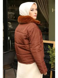 Brown - Unlined - Puffer Jackets