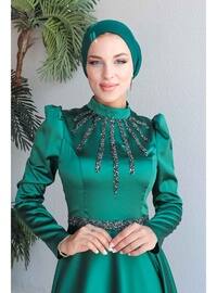 Emerald - Unlined - Modest Evening Dress