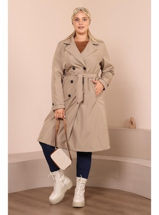 Ferace  Plus Size Trench coat