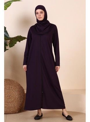Purple - Plus Size Dress - Ferace
