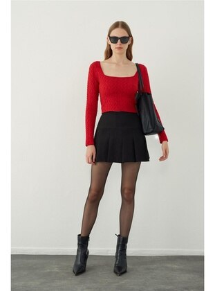 Red - Knit Sweaters - SHERIN