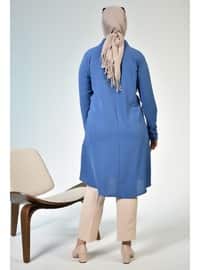 Women's Plus Size Aerobin Tunic With Stone And Buckle Accessories Efil Efil Indigo