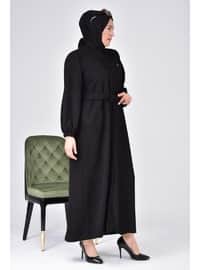 Women's Oversized Oversized Waist Coat Topcoat Black
