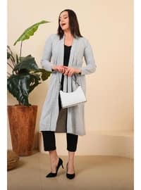 Grey - Plus Size Cardigan