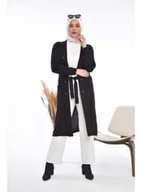 Black - Plus Size Cardigan