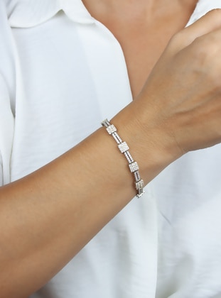 Silver color - Bracelet - Pridza