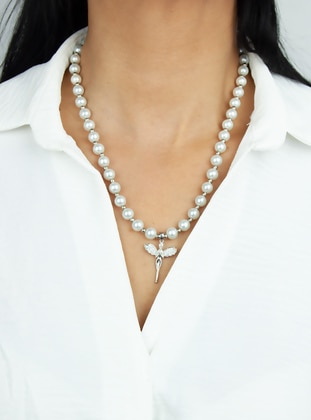 Silver color - Necklace - Pridza