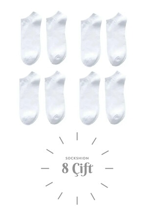 White - Socks - Sockshion