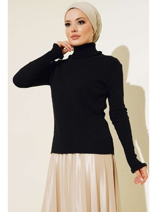 Black - Knit Sweaters - Benguen