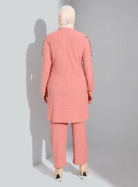 Peach - Plus Size Suit