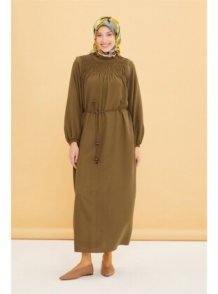 Khaki - Modest Dress - Armine