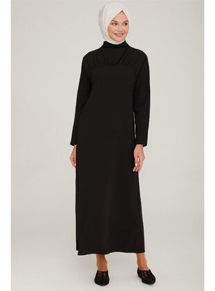 Black - Modest Dress - Armine