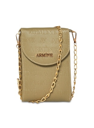 Khaki - Clutch Bags / Handbags - Armine