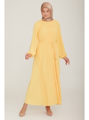 Gold color - Modest Dress - Armine