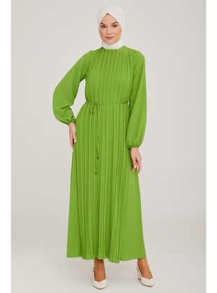 Pistachio Green - Modest Dress - Armine